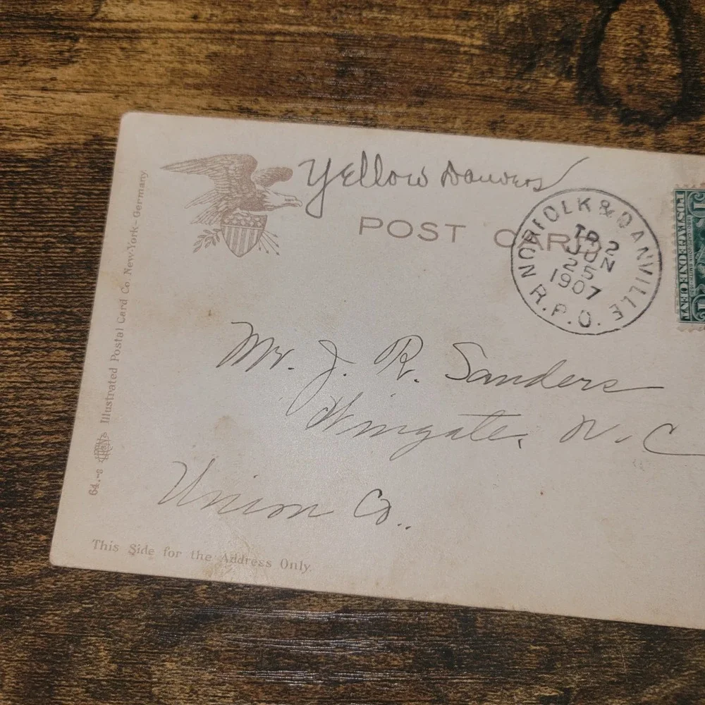 Antique 1907 Princess Anne Hotel Virginia Beach‎ VA Postcard Norfolk Cancel...
